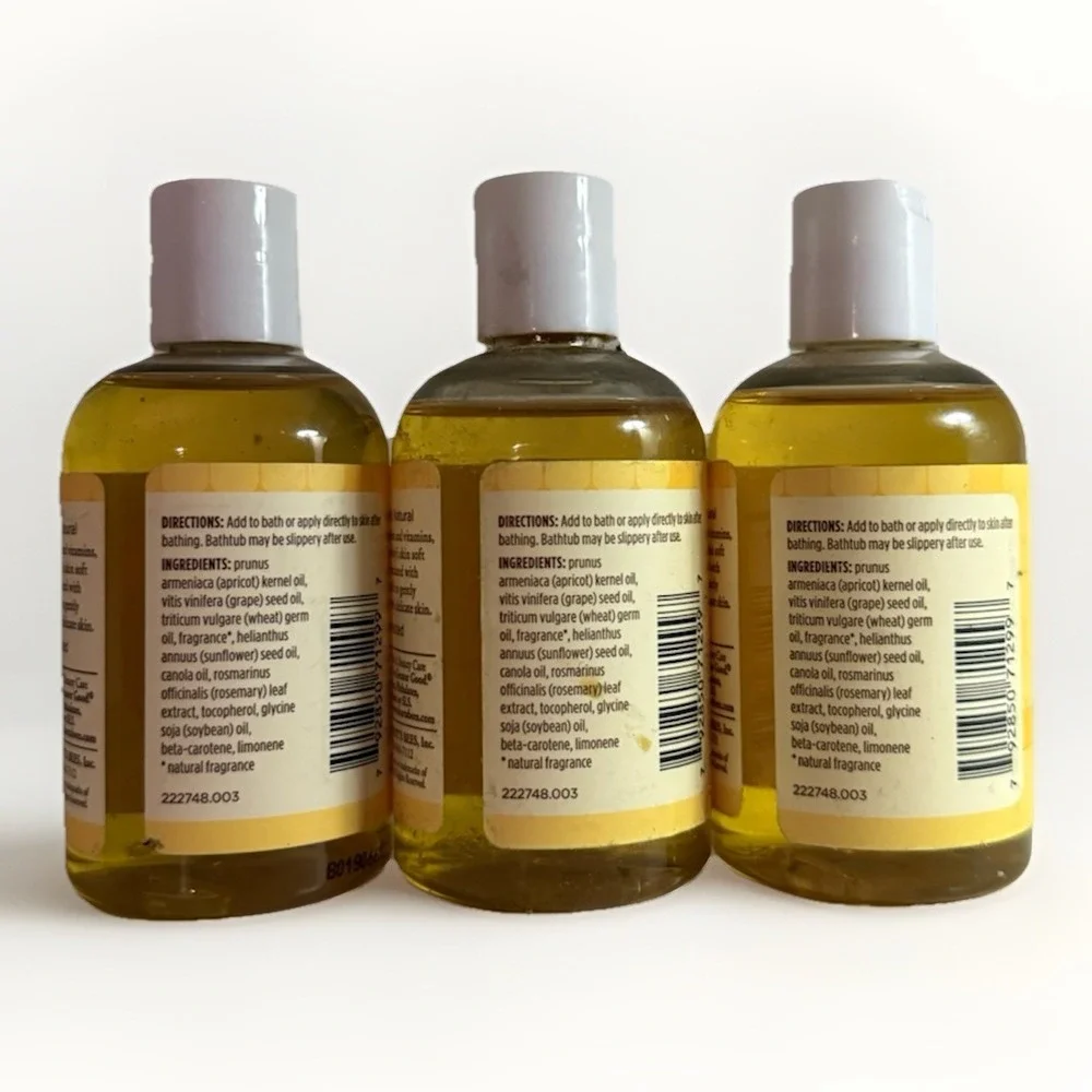 Burt's Bees Baby‎ Nourishing Baby Oil 4 Oz X 3